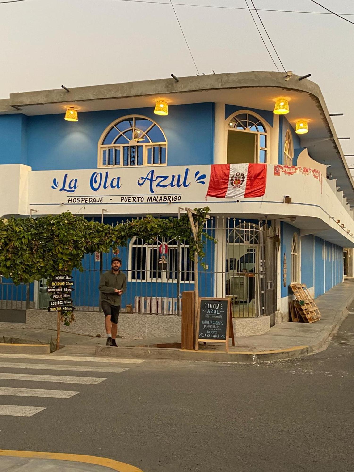 Hospedaje La Ola Azul Puerto Chicama Exterior foto
